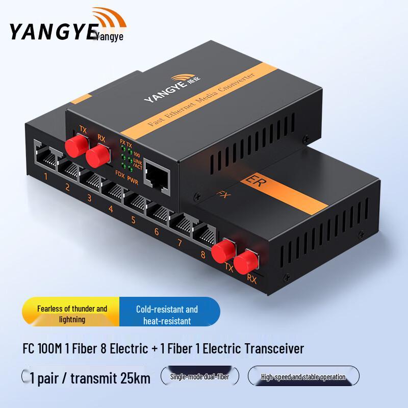 Yangye 100Mbps Fiber Optic Media Converter