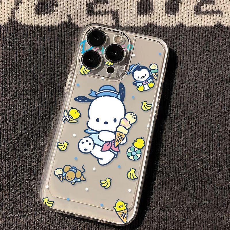 Ice Cream Pacha Dog Applicable iPhone17promax Apple 16 Mobile Phone Case 14/13 Transparent 15 All Inclusive x