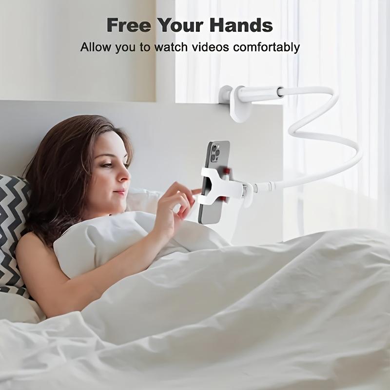 Mobile phone holder lazy bedside desktop overhead shot live mobile phone tablet stand