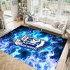 Hertha Bsc FC Design Crystal Velvet Carpet Cozy Non?Slip Printed Rug For Bedroom Living Room Entrance
