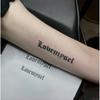 Vent Haut de Gamme Sens Style Gothique Sombre Personnalité Phrase Anglaise Tatouage de Bras Autocollant