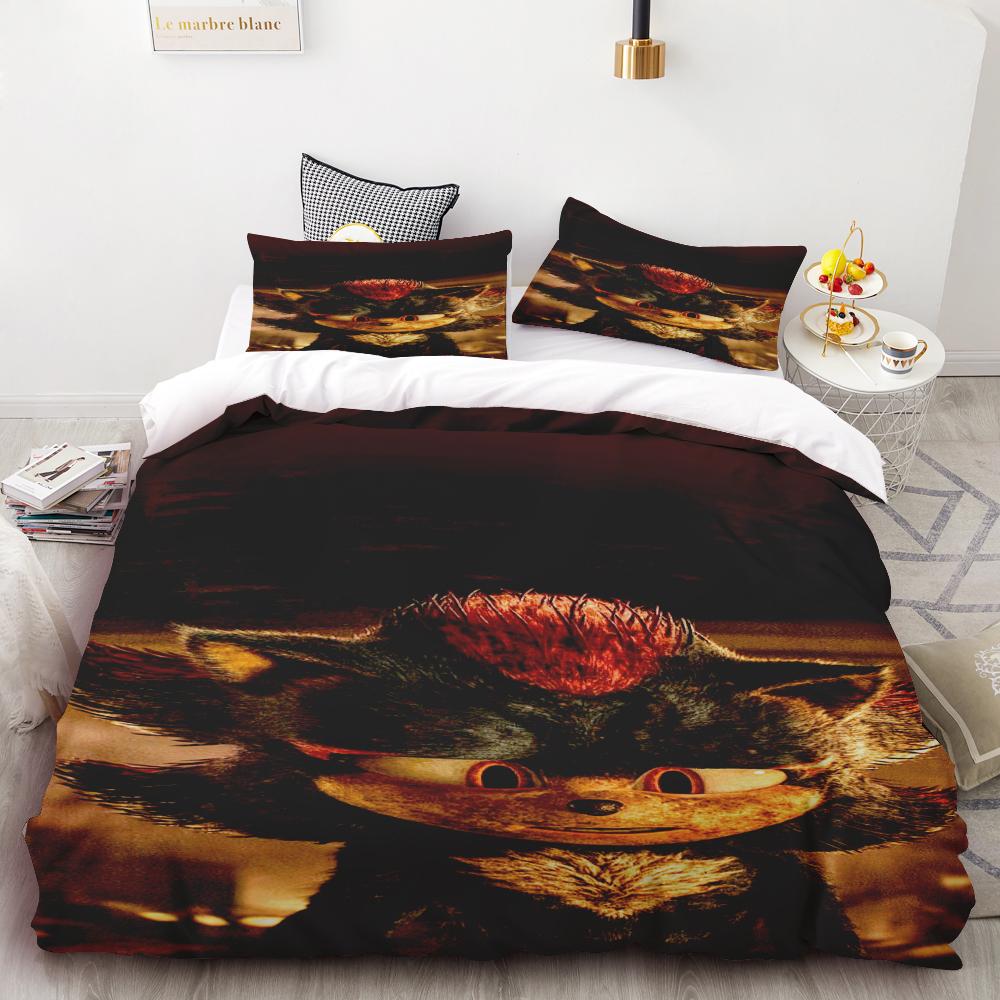 Kids Sonic Duvet Cover Hedgehog Cartoon Bedding Set Quilt Cover Set Twin Full Queen Comforter Cover Bedroom Gifts