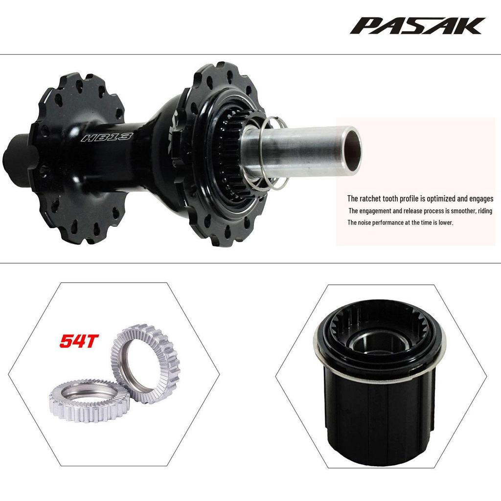 Road Bike Hub: Rim Brake, 4 Bearings, 8-12 Speed, Front & Rear