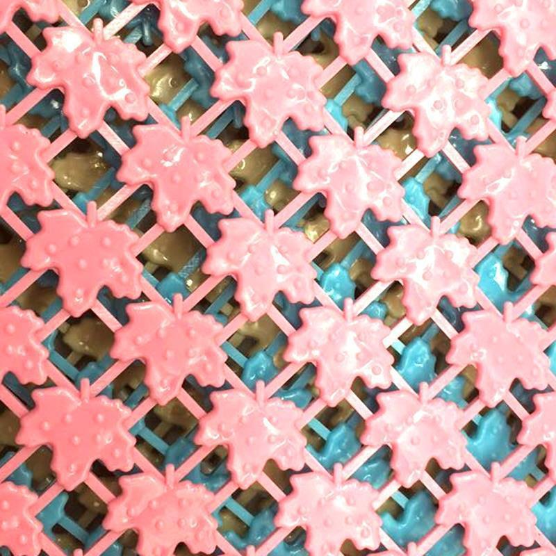 25*25cm Household Bath Toilet Kitchen Waterproof Mat Bathroom Non-slip Splicing Toilet Hollow Drain Mat