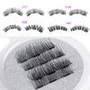 4 Pcs Sexy Full Coverage Glue-free Triple Magnet Extension Tools Cross Wispy False Eyelashes