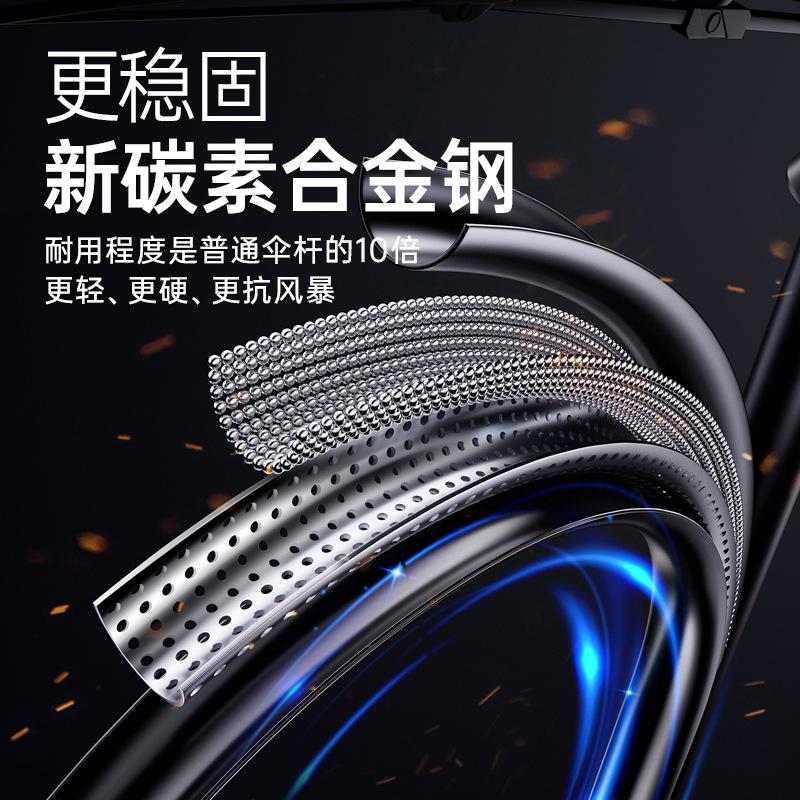 Gradual change color umbrella Automatic large sturdy folding umbrella Premium sense umbrella ins Large high-end dual-use