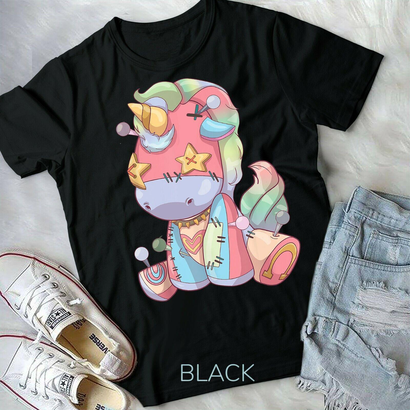 Pastel Goth Voodoo Doll Creepy Cute Unicorn Unisex Form T-shirt Youth T-shirt S