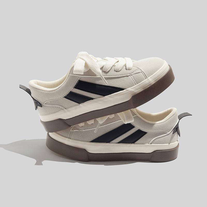 Belle platform German training shoes spring new breathable board shoes student flat casual shoes 35