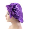 Sleep Cap Satin Bonnet Night for Head Cover Wide Elastic Band Sleeping Soft Adjustable Ribbon Strap Hair Turbans for Wom