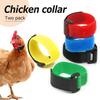 2Pcs No Crow Rooster Collar Chicken Collar Noise Free Anti-Hook Neckband Poultry Collars Supplies