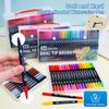 Solid Digital Coloring Book Quest Color By Numbers 100 Things Self Discipline Planner for Adult Stress Relief Dual-head Pen