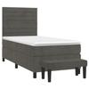Maison Exclusive - Rete a doghe per letto e materasso Grigio scuro 90x200 cm Velluto