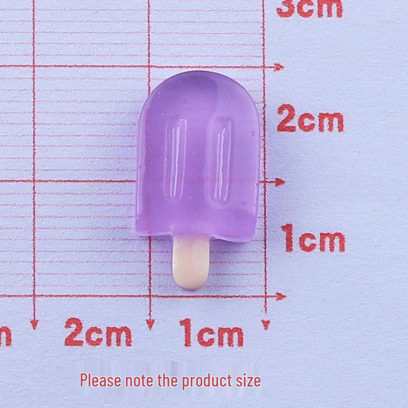 Mini Luminous Ice Cream Resin Accessories for DIY Phone Cases & Fridge Magnets