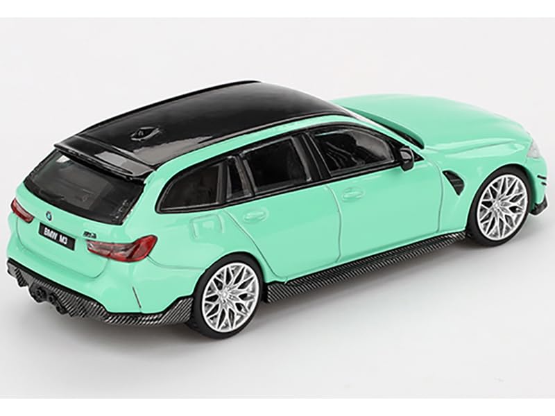 MINI GT Maßstab BMW M3 M Performance Touring Mintgrün Fertigmodell 1/64 (Linkslenker) MGT00897-BL