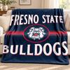 Fresno State Bulldogs blanket Flannel Blanket Soft Cozy Plush Throw for Sofa Bed Lightweight Home Decoration Outdoor camping