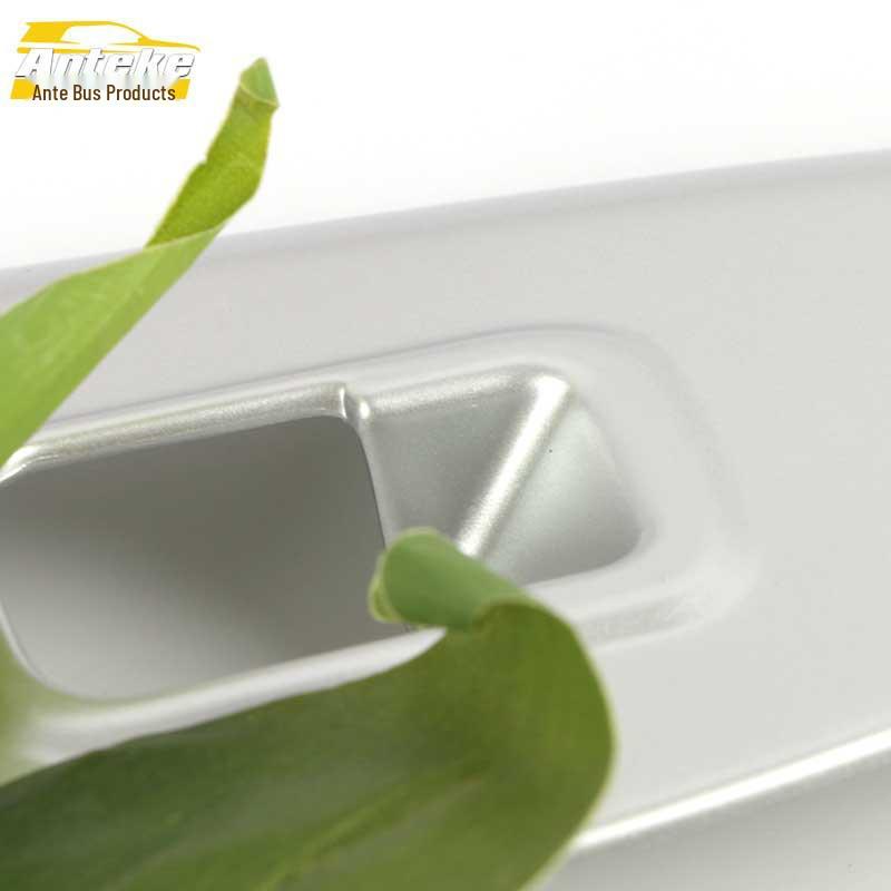 Yuan Glass Switch Decorative Frame & Electroplated Sub-Silver Car Window Armrest Lift Button Sequins