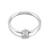 JeeMango Stainless Steel Shiny Cubic Zirconia Finger Ring for Women Gold Plated Wedding Engagement Delicate Jewelry R26020
