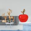 European Reindeer Sculpture Collectable Craft Deer Lover Ceramic Figurine Fruit Artwork Home