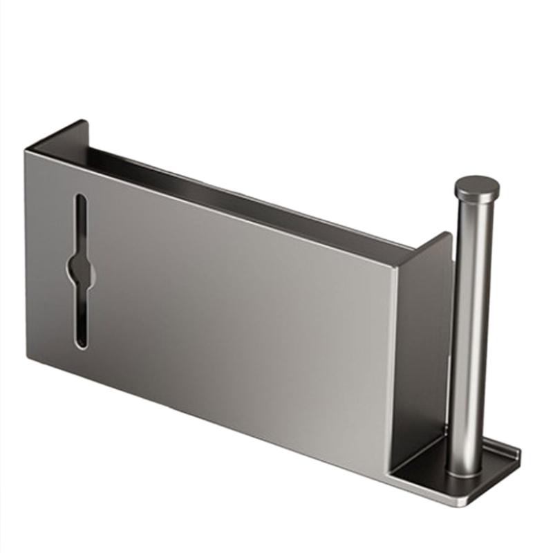 

Space Saving Kitchen Cabinet Door Storage Box Wall Mount Organizer for Foil and Plastic Wrap Bathroom Organization Rack 1