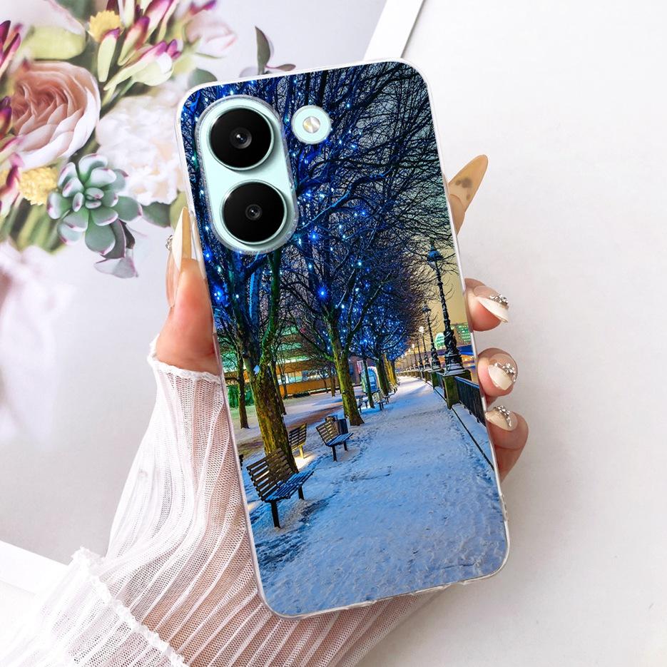 For Xiaomi Poco X8 Pro 5G Case Cute Cat Peacock Painted Cover Soft Slim Phone Case For Xiaomi Poco X8 Pro Max PocoX8 Pro 5G Bags