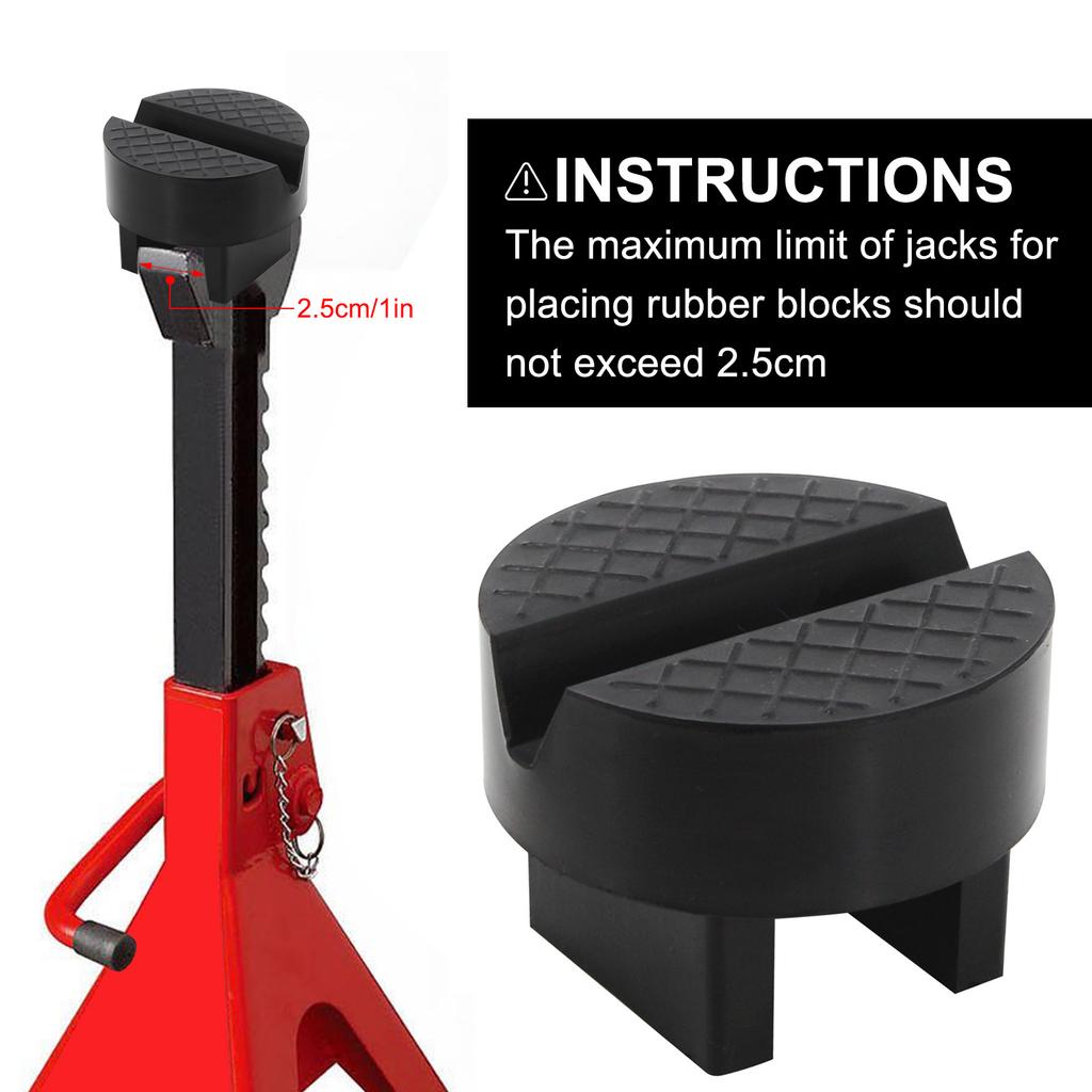 1PCS Jack Stand Pad Adapter Support Grip for Slotted Frame Rail Unique Design Protector Compatible for VW BMW Ford Nissan Toyota
