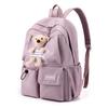 Schoolbag Female Primary School Student Lightweight Backpack Cute Bear Backpack AVE