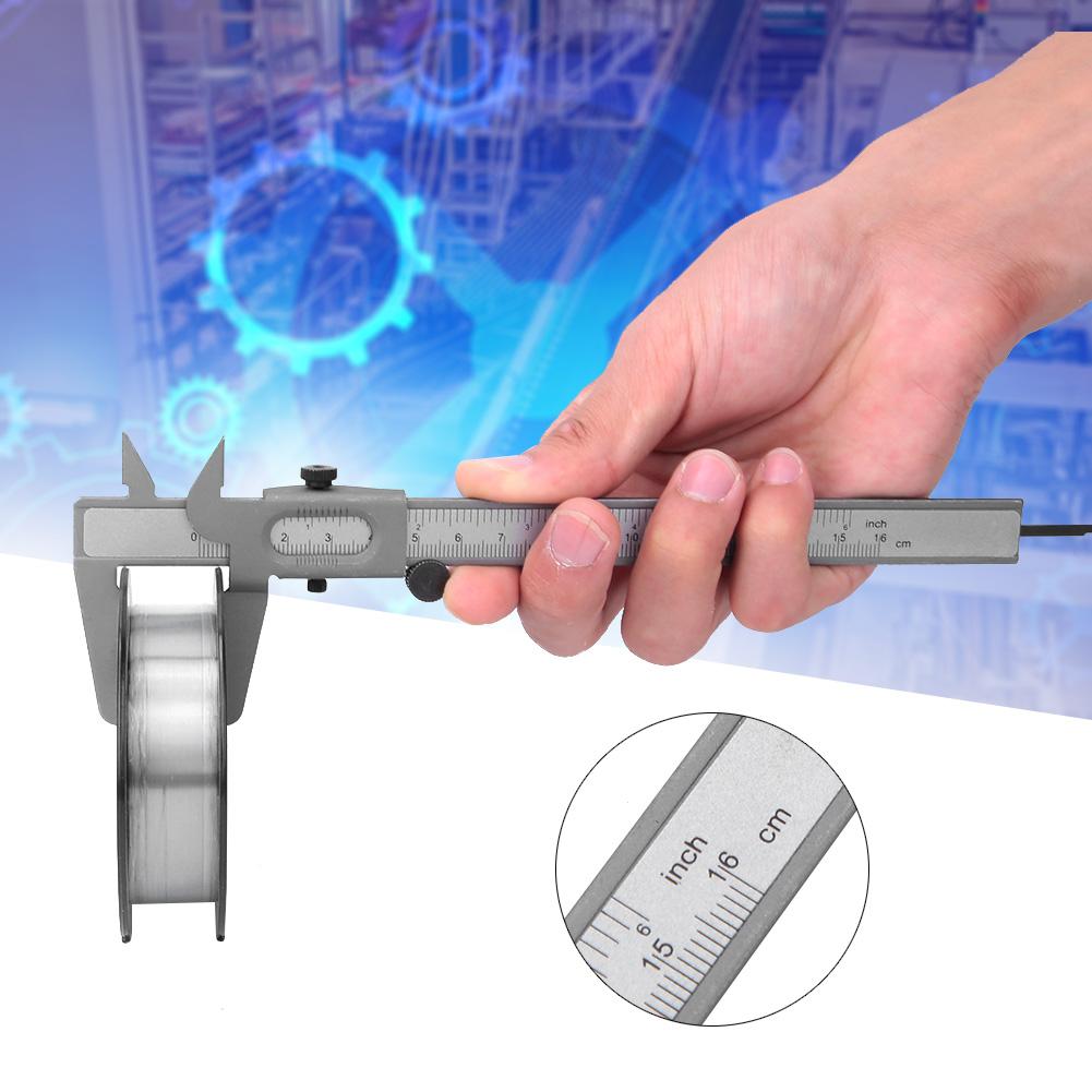 High Precision Metal Vernier Caliper Manual Measuring Caliper Tools Micrometer Ruler (6in)