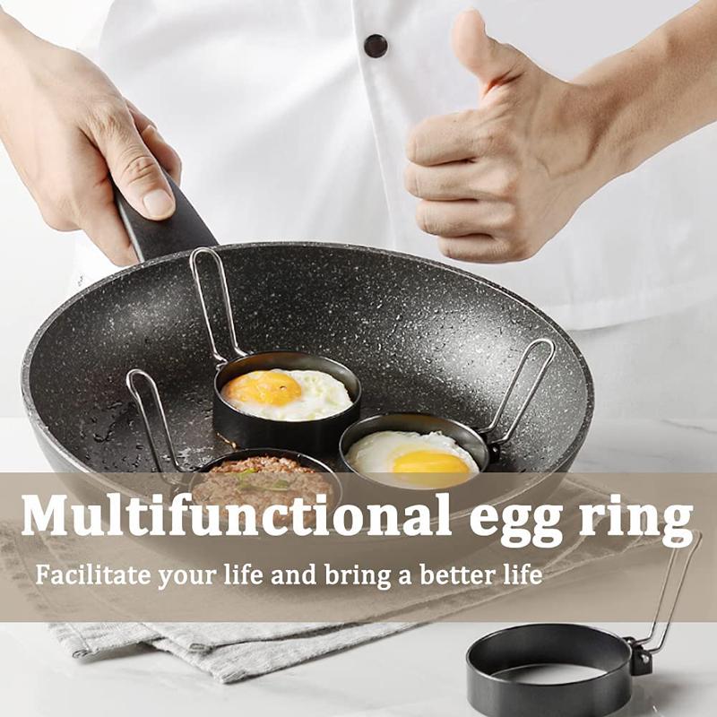 Fried Egg Mold Non-Stick Egg Ring Omelette Shaper Breakfast Pancake Frying Egg Cooker Mold Cooking Tools Kitchen Accessories