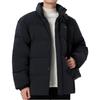Li Ning Hot Pot Down Jacket Series Solid Color Stand Collar Water Resistant Short Down Jacket Men Jacket Black AYMT105-3