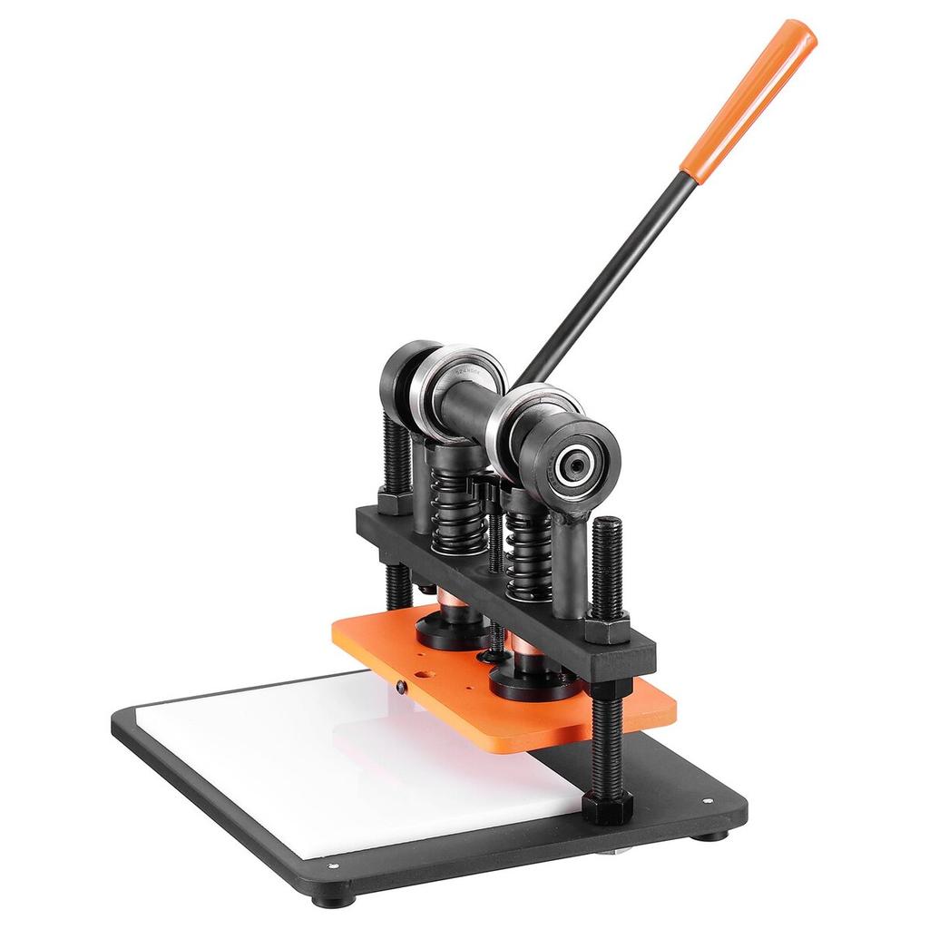 Leather Cutting Machine, 11 x 5.5 in Embossing Plate Manual Die Cutter, 0.47 in Pressure Stroke Leather Embossing Machine, Dual Guide Shafts Die Cut