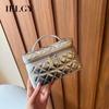 Diamond Chain Crossbody Box Bag All-Match Casual Small Square Bag