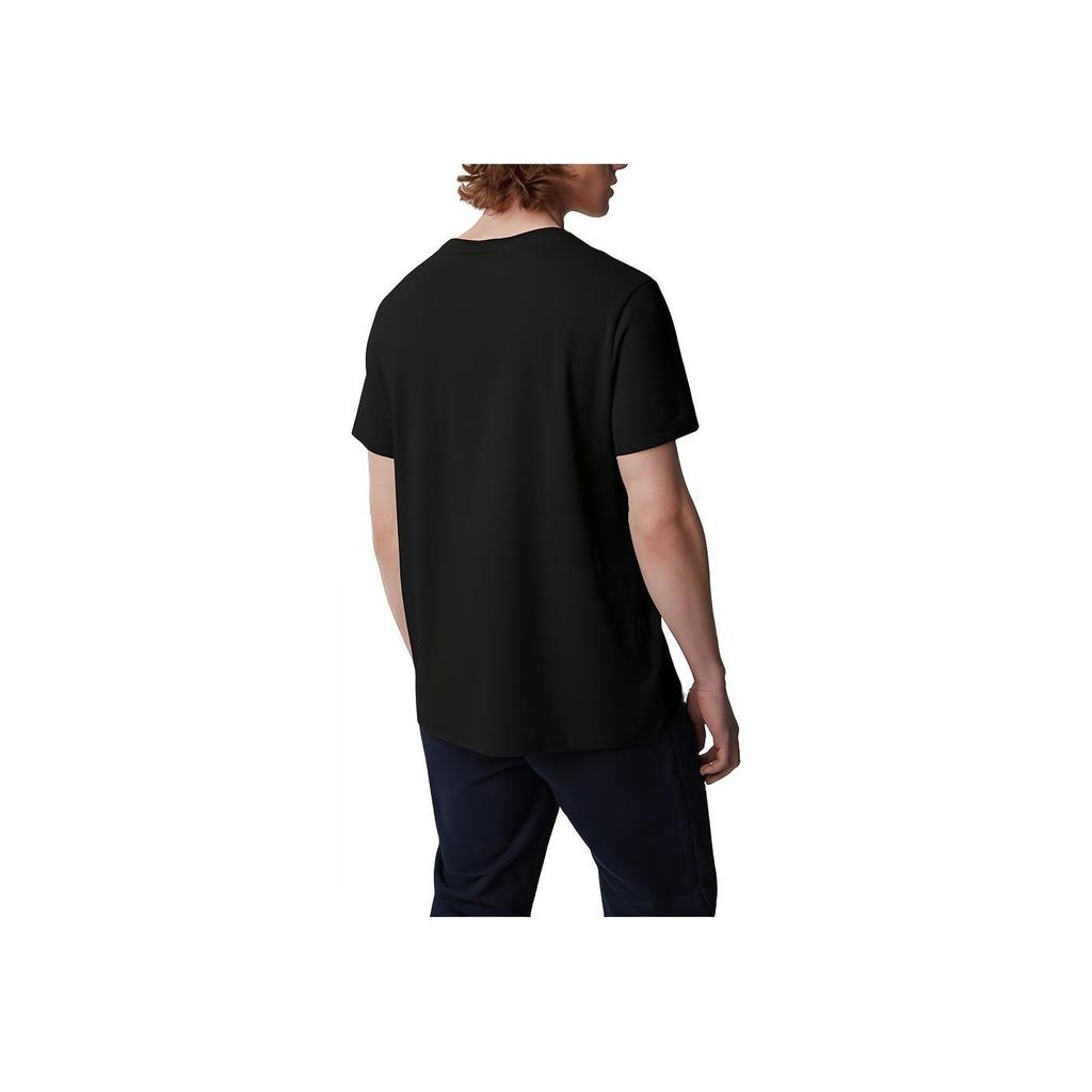 Canada Goose Emersen Series Solid Color Letter Print Crew Neck Short Sleeve T-Shirt Men tops Black 1420M-61