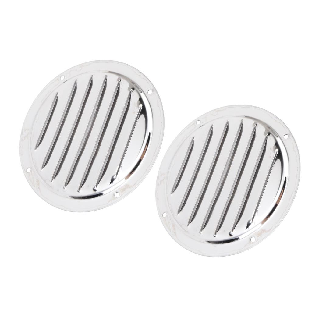 2PCS Boat Round Louver Vent 316 Stainless Steel Marine Ventilation Cover for Ships Yachts RVs