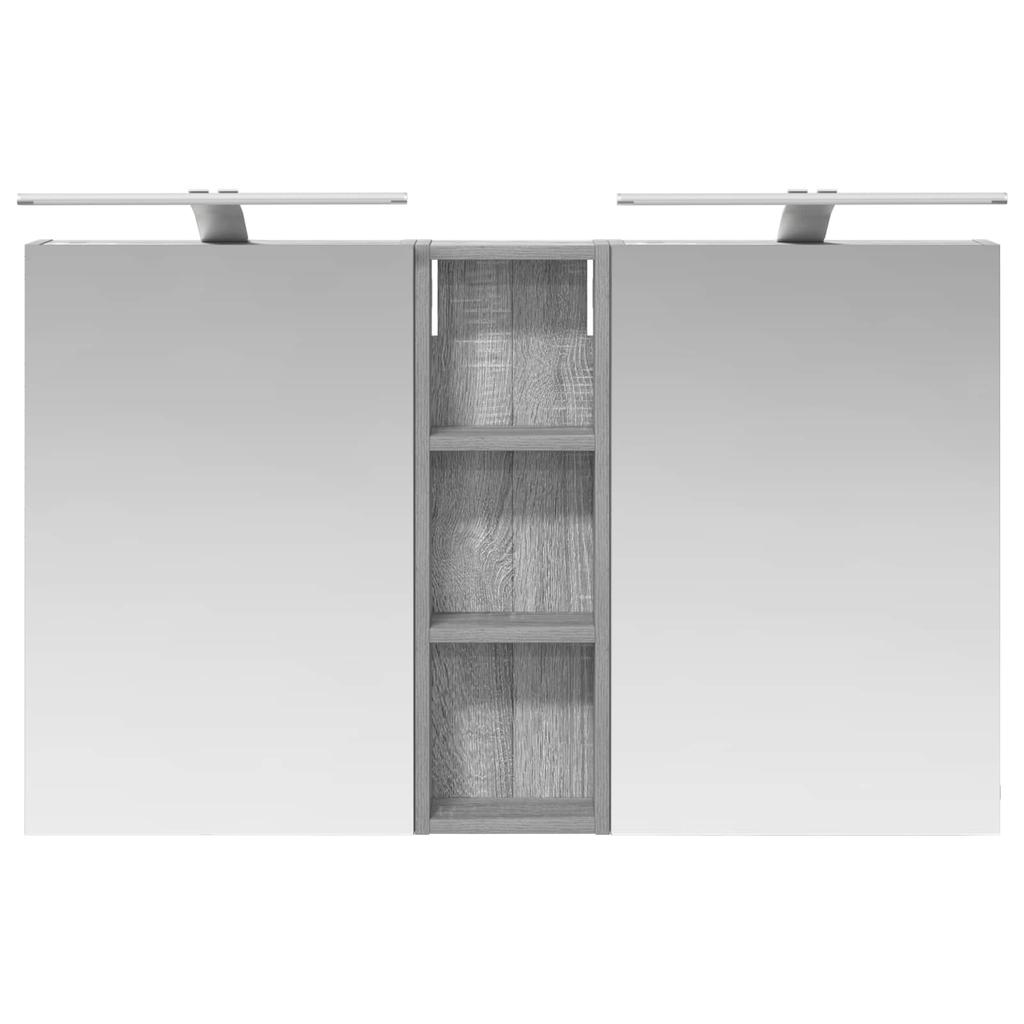 Bathroom Cabinet Set 3 Pcs 100 X 10.5 X 60.5 Cm Particleboard