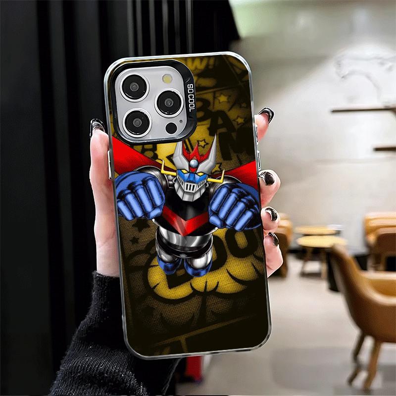 Custodia Antiurto per Telefono M-Mazinger Z Anime per iPhone 17 Air 16 16E 15 Pro Max 14 Plus 13 Mini 12 Cover Posteriore Anti-Caduta Fundas