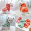 Hooded Dogs Coat Puppy Holiday Clothes for Toy Breed Dogs Small Pinscher Shih Tzu Chihuahua Cute Letters Decor Hoodie