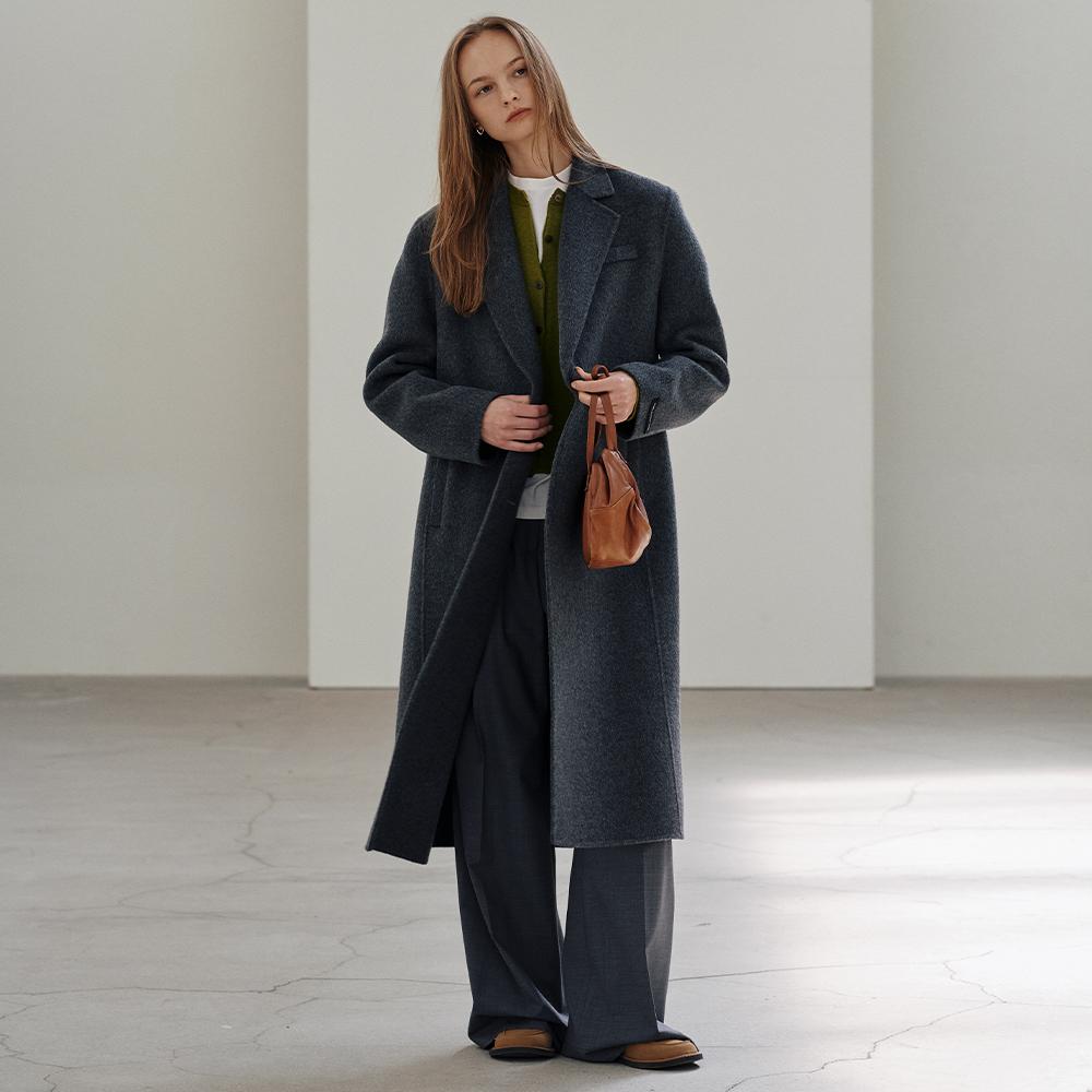 Hyyk Camel Handmade Tailored Coat_Deep Charcoal