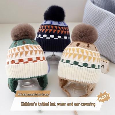 Newcomer Special: Fashionable Pom-Pom Baby Hat - Autumn/Winter Style with Ear Protection