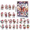 Christmas Snowman Acrylic Hanging Decor With 24 Pieces For Holiday Festivities