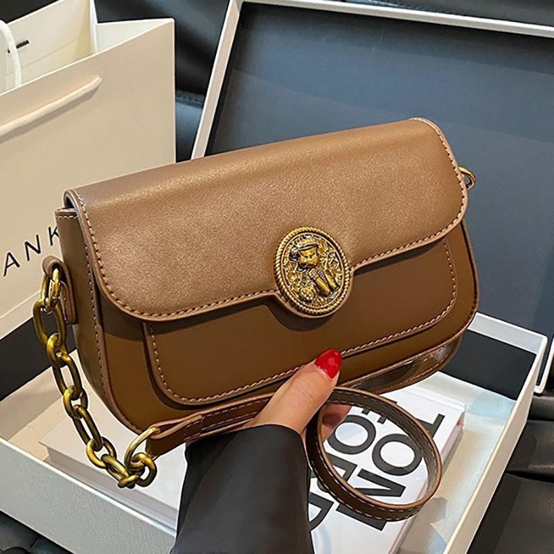 Нова невелика сумка під пахвами 2024 року, проста та модна сумка-багет, висококласна ретро-сумка через плече на одне плече