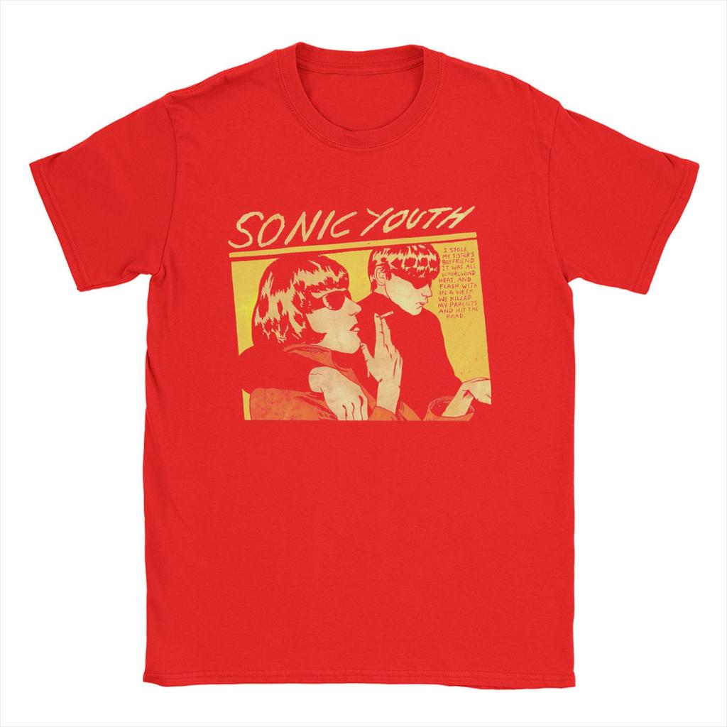 Men's Sonic Youth Rock Band T Shirt Cotton Tops Novelty Short Sleeve O Neck Tee Shirt Plus Size T-Shirt