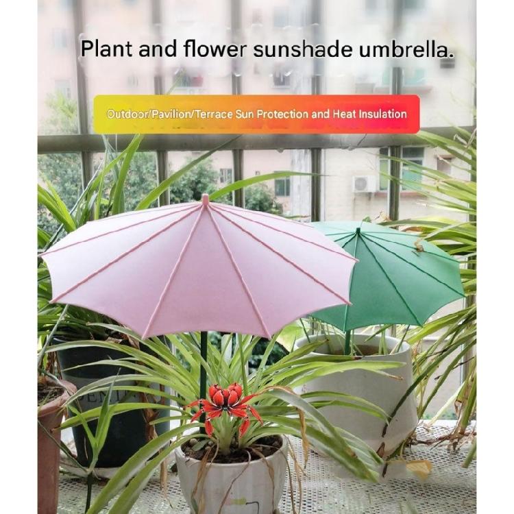 Outdoor Plant Umbrella Flower Side Multifunctional Garden Umbrella Shade for Potted Plant Outdoor Planter Pot Garden