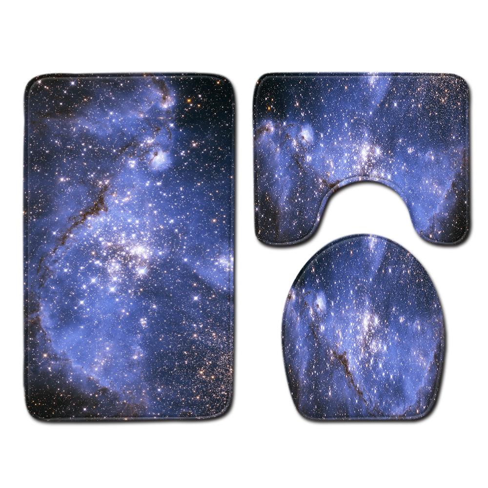 Star Bathroom Floor Mat Toilet Three-Piece Set