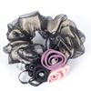 Elegant Pearl Flower Scrunchies Women Girls Elastic Hair Rubber Bands Accessories Tie Hair Ring Rope Ponytail Holder Headdress