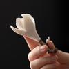 Handmade Ceramic Flower-Shaped Incense Holder for Magnolia Scented Sticks - Zen Home Decor Sandalwood & Agarwood Burner