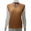 2023 herbst Casual V-ausschnitt Pullover Pullover Weibliche Solide Vintage Gestrickte Pullover Weste Frauen Twist Ärmellose Weste 28469