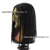 Halloween Hexenmaske: Klassisches Böses Geisterkostüm mit schwarzen Haaren