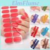 Nail Selfadhesive Art Stickers 5pcs Diy Wraps Full Cover Gel Polish Glitter Manicure