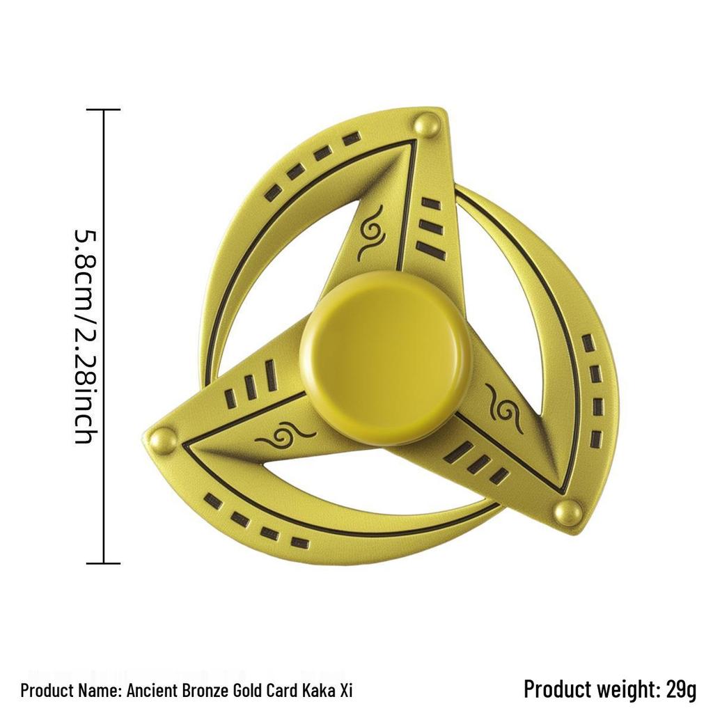 Ancient Bronze Zinc Alloy Cross Fingertip Spinner - EDC Decompression Toy  