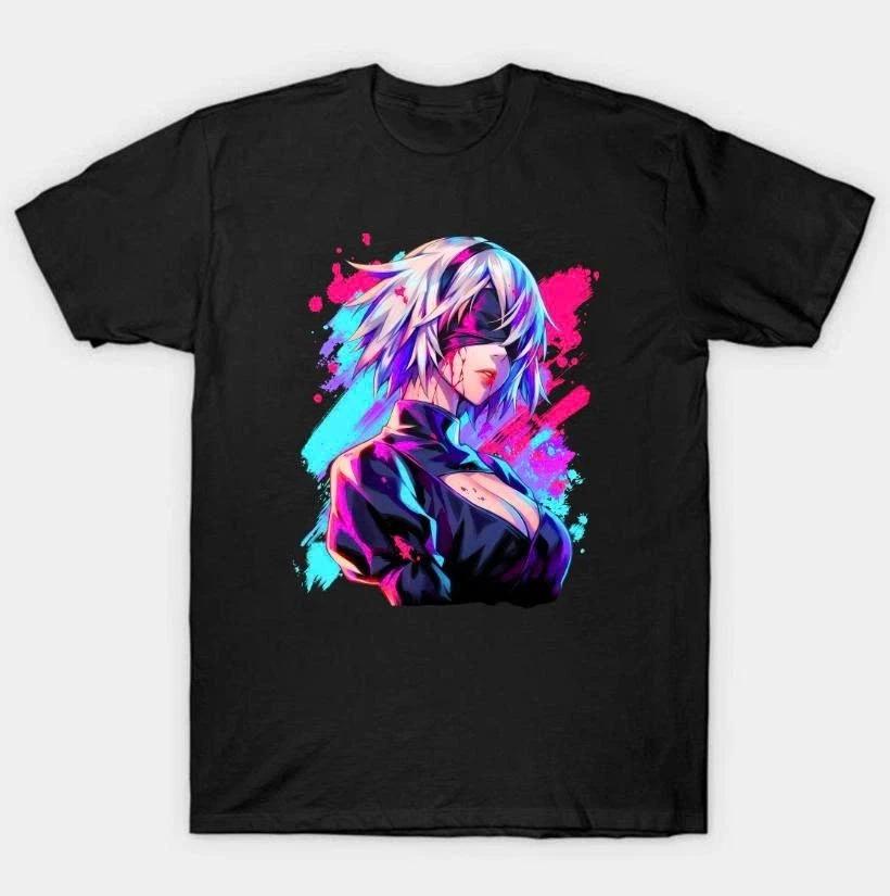 2b Nier Automata Waifu Shirt Anime Nier Automata Waifu Senpai Black T Shirt V11 S